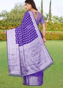 Royal Purple Silk Saree