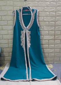 Long, Sleeveless Open- Front Vest or Shrug