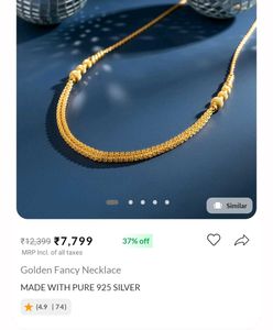 golden fancy necklace