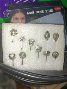 Mini Nose Studs - 10 Pcs Set
