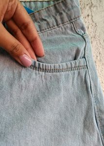 High Waist Light Blue Denim