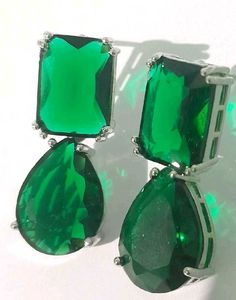 Emerald Green Statement Earrings