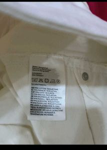 H&amp;m Off white flared jeans