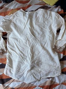 Boho Lace Trim White Tunic Top