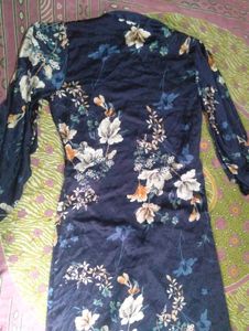 Floral Print Silk Robe