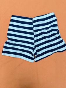 Striped High-Waisted Shorts