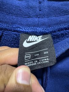 Nike Big Swoosh French-Terry Blue Jogger