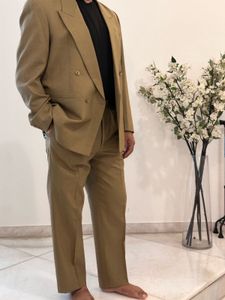 Vintage Men’s Double-Breasted Wool Blend Suit