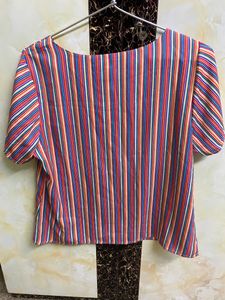 Multicoloured Striped Top