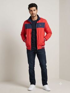 Puma Navy &amp; Red Track Jacket