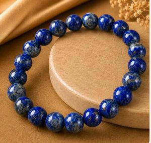 Natural Lapis Lazuli Beaded Bracelet