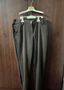 Chic Brown Straight Leg Trousers
