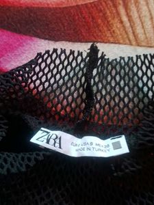 Zara Black Mesh Tank Top