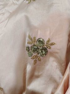 Beautiful Peach Embroidered chaniya