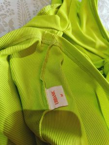 Lime Green Cut Out Bodycon Dress