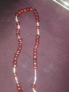 Rosary Maroon Coloured