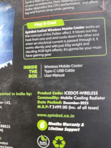 Mobile Cooler For Gaming Phones