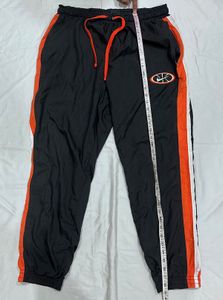 Nike Black &amp; Orange Track Pants | Y2K Streetwear J