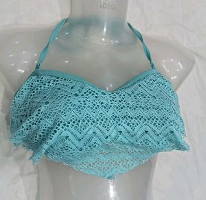⭐ Teal Lace Bikini Top