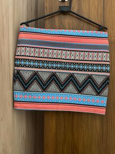 Zara Boho Print Mini Skirt
