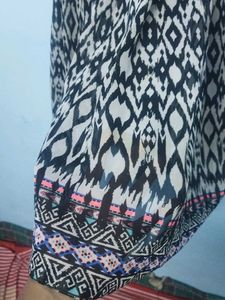 Stylish Geometric Print Dress