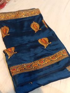 Elegant Blue Silk Saree