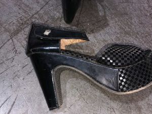 Black Wedge Sandals