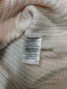 Cream Knit Cropped Sweater