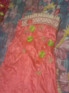 Orange Lehenga Choli with Embellishments