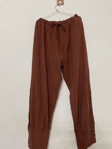 High-Waisted Wide Leg cotton Pants