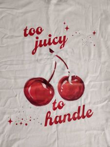 Too Juicy to Handle Cherry Print T-Shirt 🍒