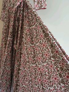 Floral Wrap Midi Dress