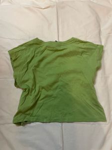Graphic Y2K Eye Print Cropped Tee