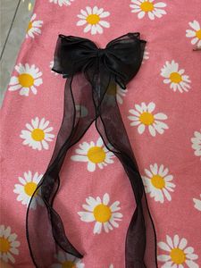Black Sheer Bow Hair Clip