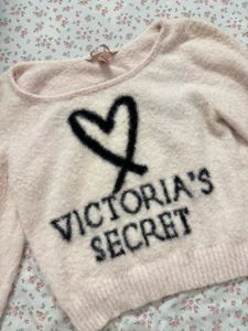 Victoria secret baby pink fuzzy sweater