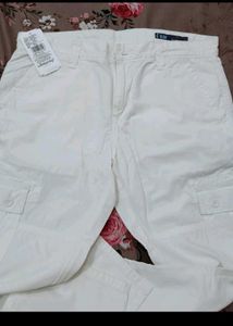 white Cargo Pants
