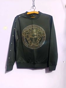 Versace Black Studded Medusa Sweatshirt