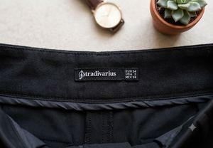 black High-Waisted Tailored Shorts
