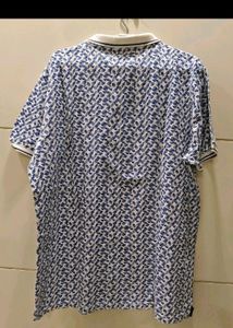 New Pepe Jeans White Blue L Tee Shirt