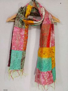Colorful Patchwork Baul Kantha Stoles