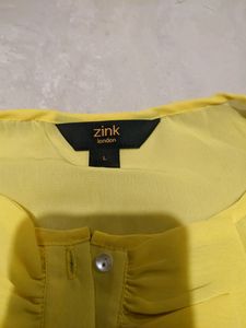 Beautiful yellow Georgette Shirt