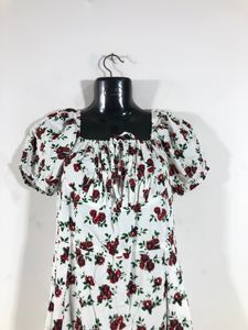 White Printed Dress(Women’s)