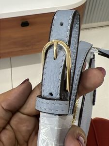 Tory Burch Light Blue Leather Crossbody Bag