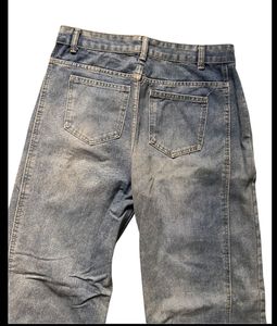 Vintage Wash Wide Leg Jeans
