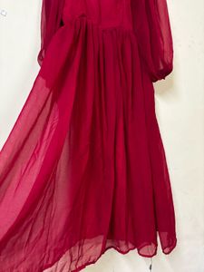 Elegant Red Maxi Dress