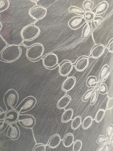 Cream Dupatta With Golden Gotta Lace