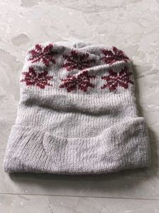 Cozy Snowflake Knit Beanie