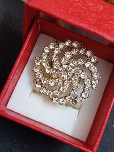 Sparkling Brooch with Rhinestones