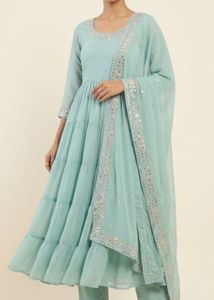 Beautiful Tiered frock suit set