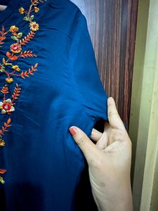 Peacock Green Colour Kurti